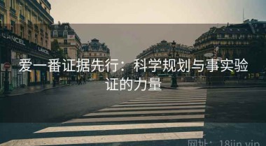爱一番证据先行：科学规划与事实验证的力量