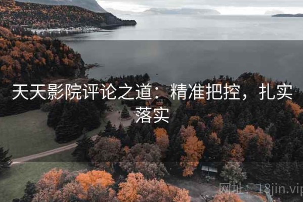 天天影院评论之道：精准把控，扎实落实