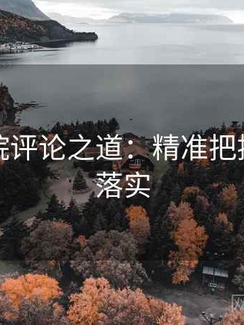 天天影院评论之道：精准把控，扎实落实