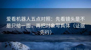 爱看机器人五点对照：先看镜头是不是只给一面，再把对象写具体（证据先行）