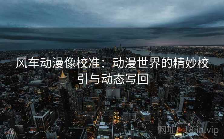 风车动漫像校准：动漫世界的精妙校引与动态写回