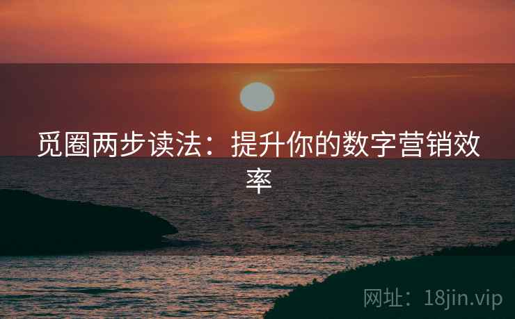 觅圈两步读法：提升你的数字营销效率