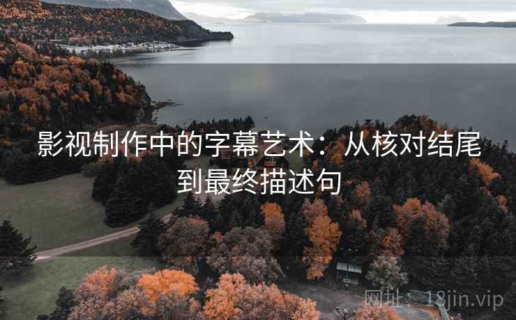影视制作中的字幕艺术：从核对结尾到最终描述句